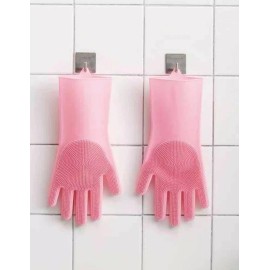 Misorel Guantes Lava Trastes De Silicon Practico Multiusos Colores