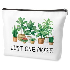 Plants Gifts for Women Gifts for Plant Lovers Plant Themed Gift for Friend Woman Funny Makeup Bag Gift Just One More Christmas Presents Cosmetic Bags
