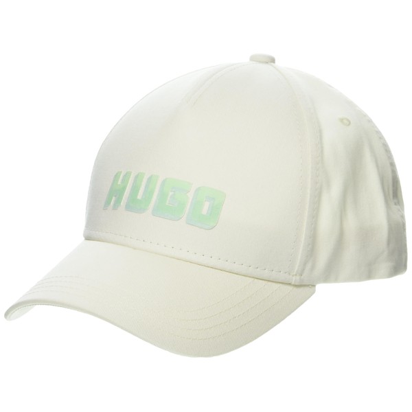 HUGO Block Logo Baseball Hat, Lychee White, PCE.