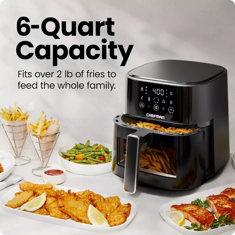 Chefman Air Fryer – 6 QT Compact Airfryer for Quick