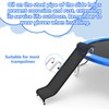 Polwkscas Universal Trampoline Slide with Buffer Region,【24 Upgraded Trampoline Slides】