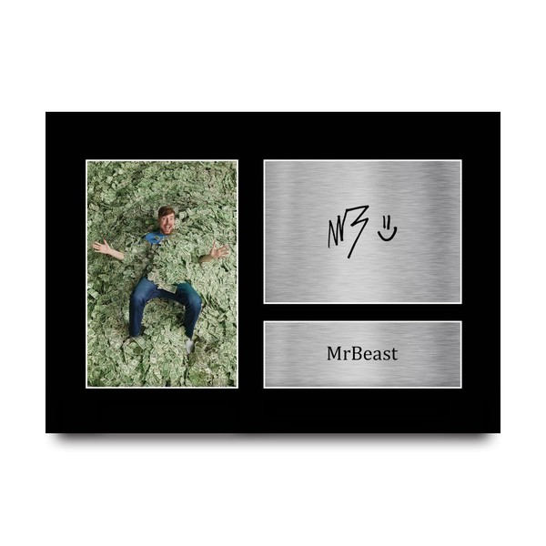 HWC Trading MrBeast Gifts Printed Signed Autograph Photo for Pendants