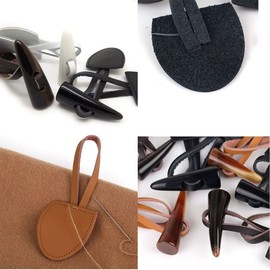 SHTGOI 4 Pairs of Toggle Buttons Resin Button Horn Toggle Clasp Leather Toggle Clasps Clothing Replacement Button Duffle Coat Closure Buckle Resin Sewing Buttons for Sweater Wind Jacket Coat Red