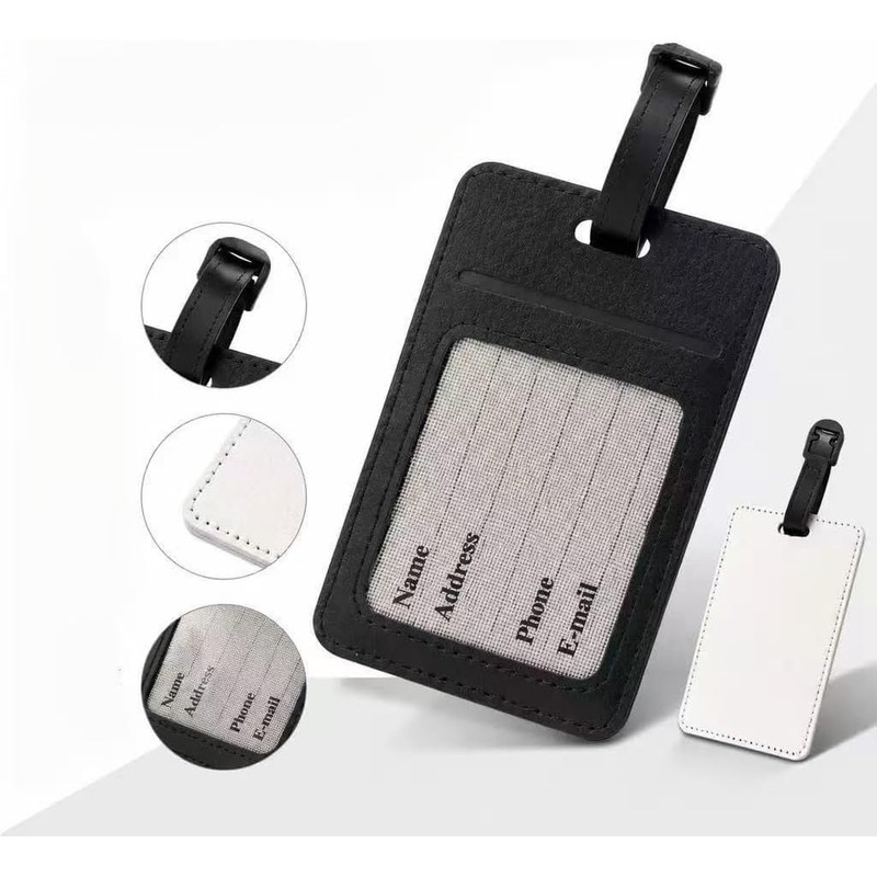 2Pcs Etiquetas de Equipaje Personalizadas con Foto para Maleta