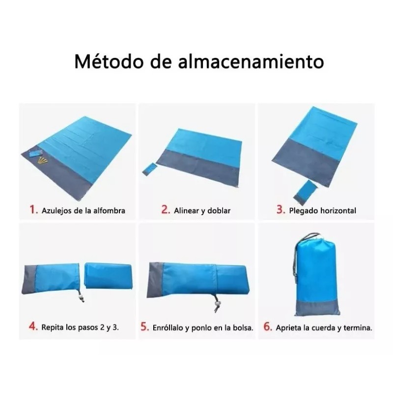 Dolores Colchonetas Playa Portátil Impermeable Camping Picnic Manta