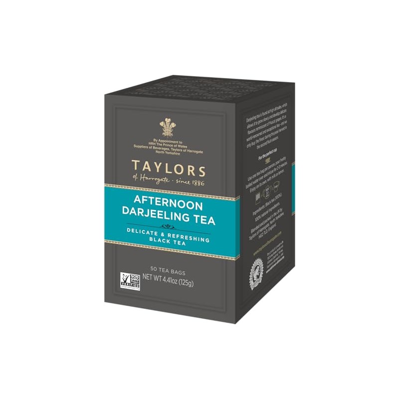Taylors of Harrogate Afternoon Darjeeling, 50 Teabags (Pack of 6)
