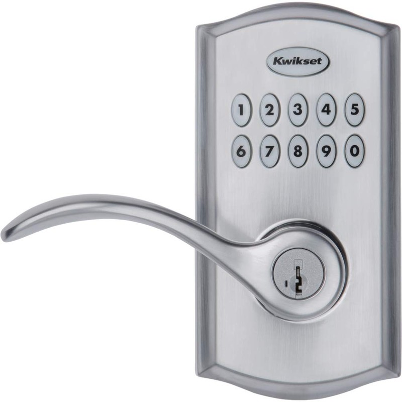 Kwikset SmartCode 955 Pembroke Light Commercial 10-Button Keypad Electronic Lever,