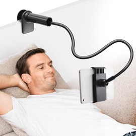 ABIKILU Tablet Arm Smartphone Holder Sleeping Tablet Stand, 39.4 inches (100 cm), Adjustable Angle, Compatible with a Wide Range of Smartphones and Tablets
