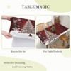 Rectangle Tablecloth Merry Christmas Tree Snowflake Fitted Elastic Edged Waterproof