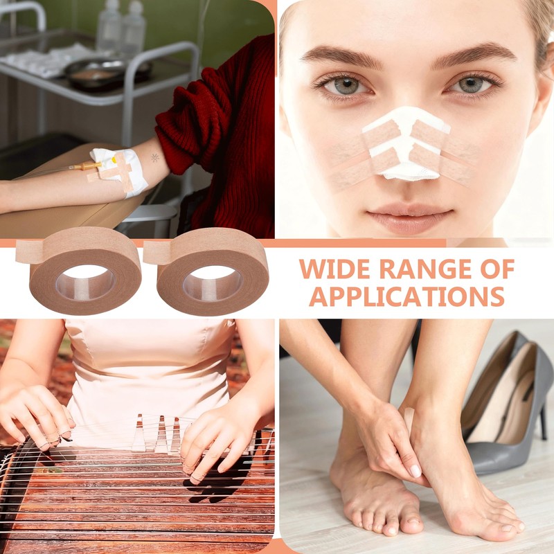 4Rolls Micropore Tape, Skin Friendly Material Nose Tape After Rhinoplasty