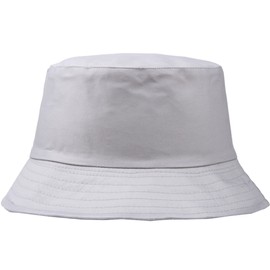 White Fang CA503 Women's Bucket Hat, Hat, Plain, Camouflage, Casual, Outdoor, UV Protection,, gray