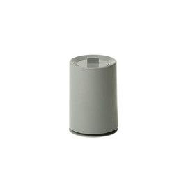 ideaco Mini TUBELOR Trash Can Round Shape 1.2L Diameter 4.9 x Height 7.6 inches (12.5 x 19.2 cm) Mini TUBELOR with Lid Ash Gray