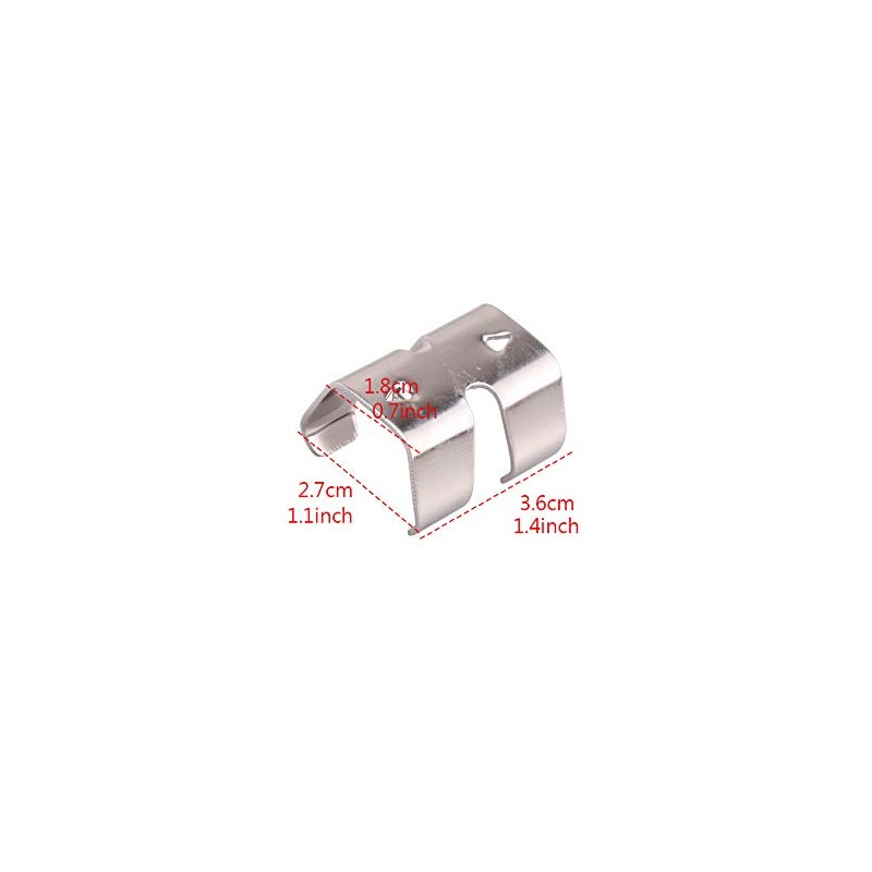 Double Rope Clamps Fits 0.31-inch(8mm) to 0.47-inch(12mm) Braided Ropes Pack