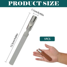 Professionelle Nagelfeilen aus Edelstahl, doppelseitig für Damen und Herren, doppelseitige Edelstahl-Nagelfeile mit Leder, strapazierfähiges wiederverwendbares Maniküre-Werkzeug für Fingernägel