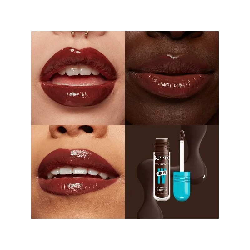 NYX PMU Lip IV, Gloss Serum Hidratante efecto tinta 5