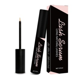 Eyelash Growth Serum Lash Serum Lash Enhancing Serum Boosting Lash Conditioner for Natural Fuller Thicker Longer Looking Eyelashes Healthier Vegan Cruelty-Free (1P BLACK)