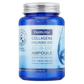 팜스테이 콜라겐 &amp; 히아루론산 올인원 앰플, 250ml, 1개 Farmstay Collagen & Hyaluronic Acid All-in-One Ampoule, 250ml, 1 piece