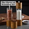 Nedyfix Advanced Acrylic Salt and Pepper Grinder, Wooden Pepper Grinder,