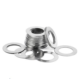IKKO'S Shim Ring Shim Washers Washers, Stainless Steel, Set of 10, Total of 4 Sizes (4 x 8 x 0.1 (10 Pieces)