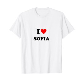 First name « I Heart Sofia I Love Sofia » T-Shirt