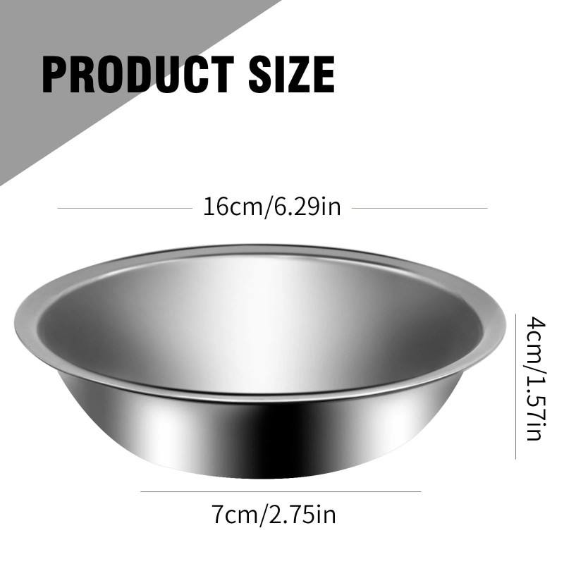 Uoienrt 10 Packs Small Stainless Steel Bowls 3/4 Quart Prep