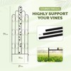 Idzo 71 in. Decorative Metal Trellis for Climbing Plants Outdoor,