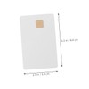 KONTONTY 12 Pack White PVC Blank Ic Cards High Capacity