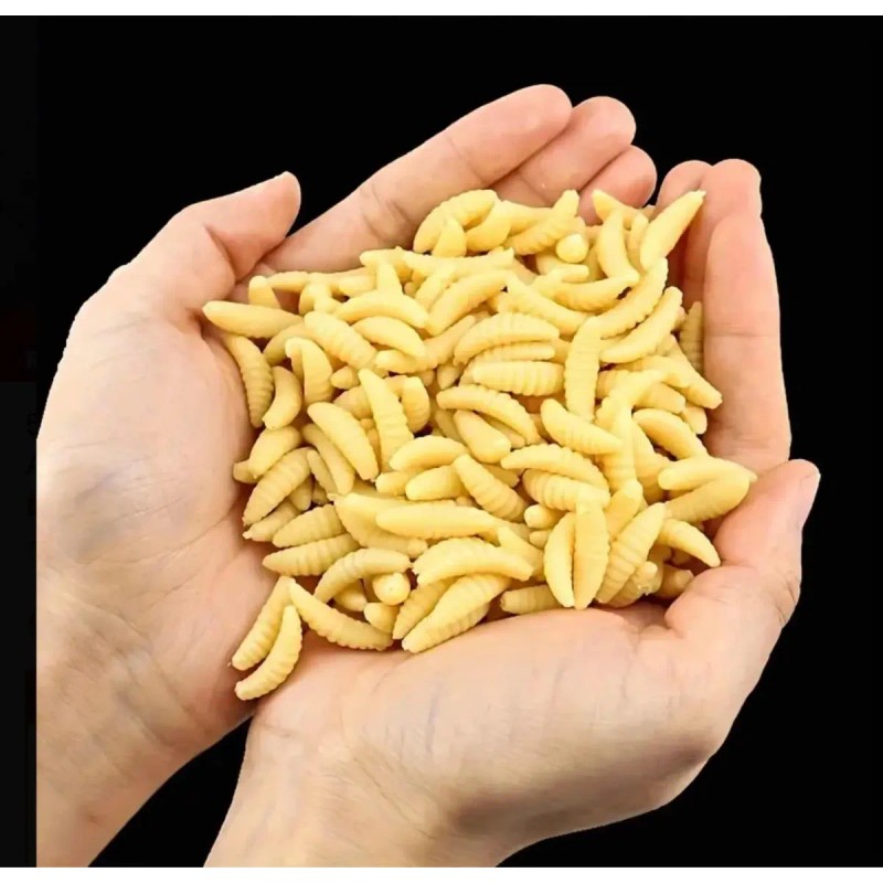 50 Pc Señuelo Gusano Sin Anzuelo Efectivo 2cm