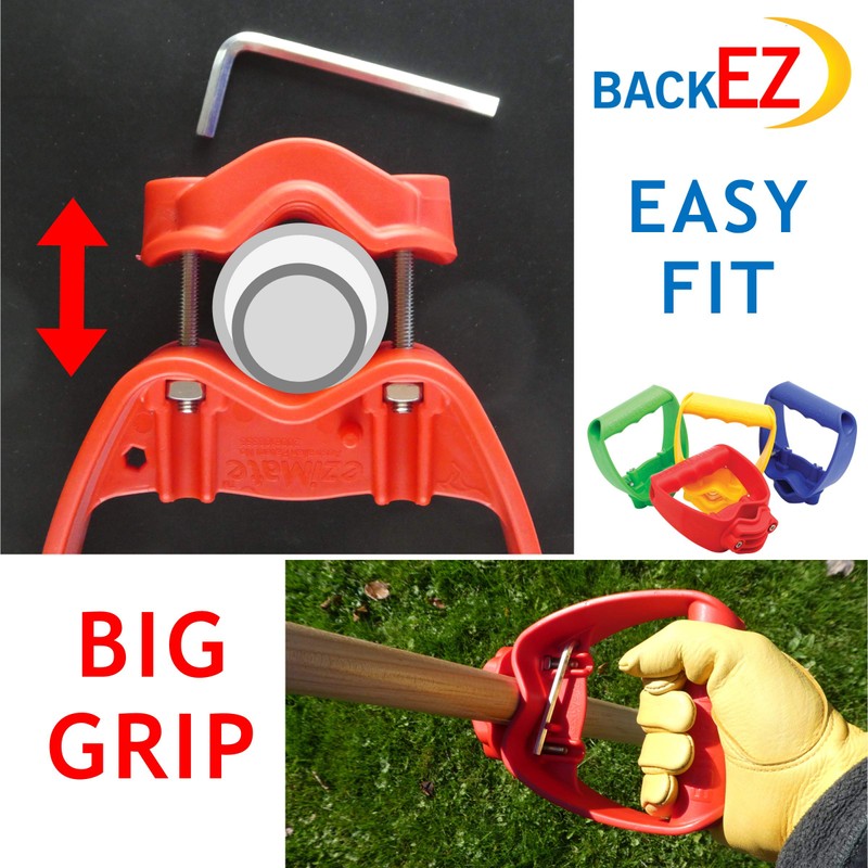 Back-Saving Tool Handle Attachment, EVR-Grip Upgrade, Labor-Saving Ergonomic Shovel Add-on