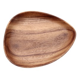 Fuji Boeki 94483 Bowl, Egg Shape, 9.8 inches (24.8 cm), Brown, Acacia, Natural Wood, Break-Resistant, Lightweight, Wooden Tableware