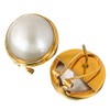 Gold Plated Sterling Silver South Pacific White Mabe Cultured Pearl