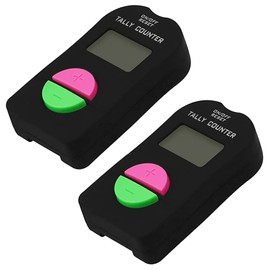 TopHomer Clicker Electronic Counter, 2PCS Golf Sports Counter, Digital Hand Tally Counter Electronic Manual Clicker with Lanyard Add Subtract Model For Running Golf Football,6.3*3.4*1.5cm