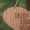 Daddy here comes mummy sign | plaque for wedding |