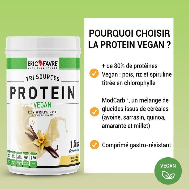 TRI-SOURCE Vegan Proteins - Vegan Vegetable Protein, Delicious, Muscle Building