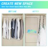 5 Pack Space Saving Hangers, Closet Organizers and Storage, Magic