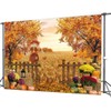 CHAIYA 7x5ft Fall Backdrop Fall Pumpkins Maple Leaves Backdrops Fall