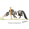"The Grass Is Always Greener" Funny Coloured Horse Greeting Card