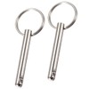 TA-VIGOR 2Pcs Quick Release Pins, 6mm Dia 45mm Length Bimini