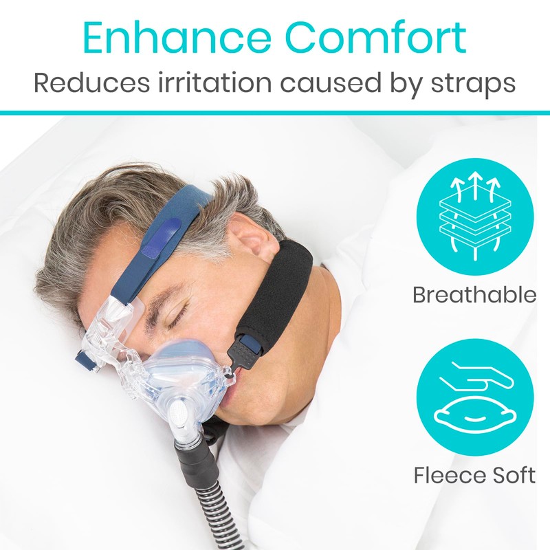 Vive CPAP Strap Covers (4 Pack) - Soft Fleece CPAP