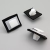 VVO Fasteners- White Plastic Side Body Moulding Strip Trim Clips
