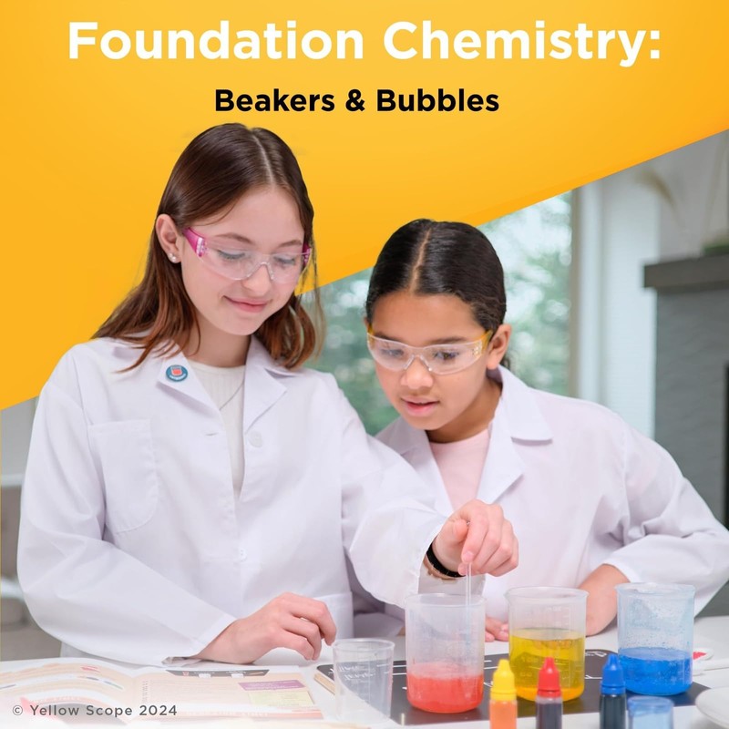Yellow Scope Chemistry Kit, Science Experiment for Girls & Boys,