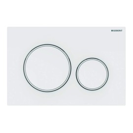 Geberit Sigma20 115.882.11.1 Flushing Plate 2 Quantity White Matt 115882111