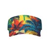 Hawaiian Summer Tropical Sport Sun Visor Hats Adjustable Empty Top