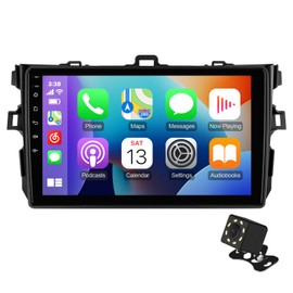 9 Inch IPS Touchscreen Android 13 Car Stereo for Toyota Corolla 2009-2013 with Wireless CarPlay & Android Auto 2+32GB Car Radio, Support WiFi 6, Bluetooth,5.4, FM Radio, Backup Camera, SWC