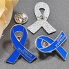 50 Pcs Memorial Ribbon Pins Funeral Metal Pins Forever In