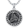 Viking Pendant Necklace with Tree of Life 925 Sterling Silver