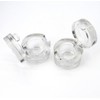 5 Pcs 5g/5ml Premium Acrylic Clear Round Jars Refillable Cosmetic