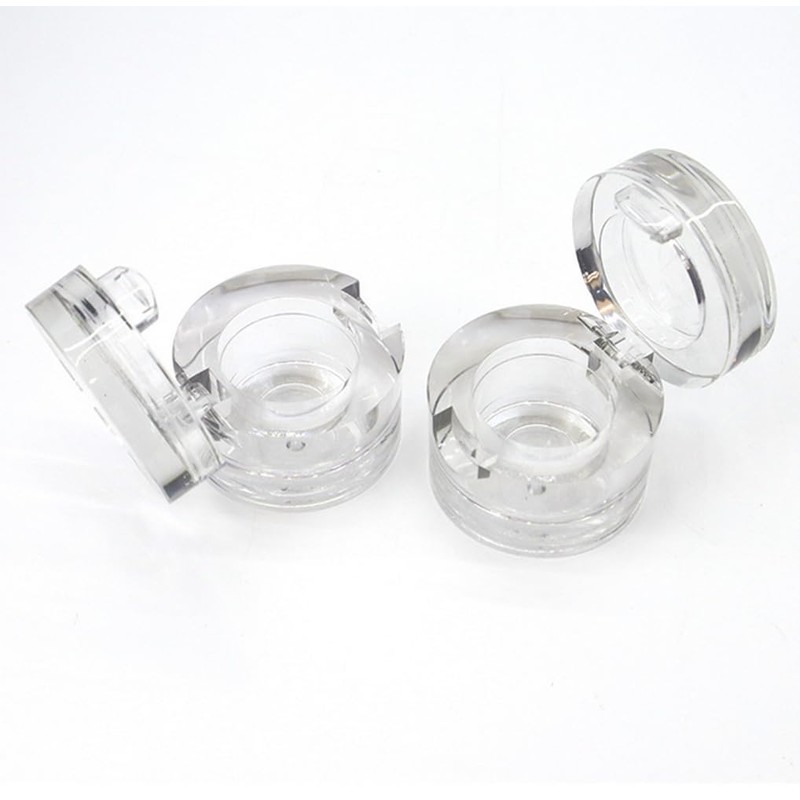 5 Pcs 5g/5ml Premium Acrylic Clear Round Jars Refillable Cosmetic
