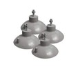Weston French Fry Suction Cup Feet (4 pcs),gray