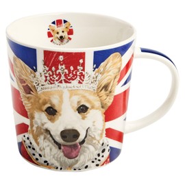 Paperproducts Design Royal Corgi Gift-Boxed Bone China 13.5 oz Cylindrical Mug
